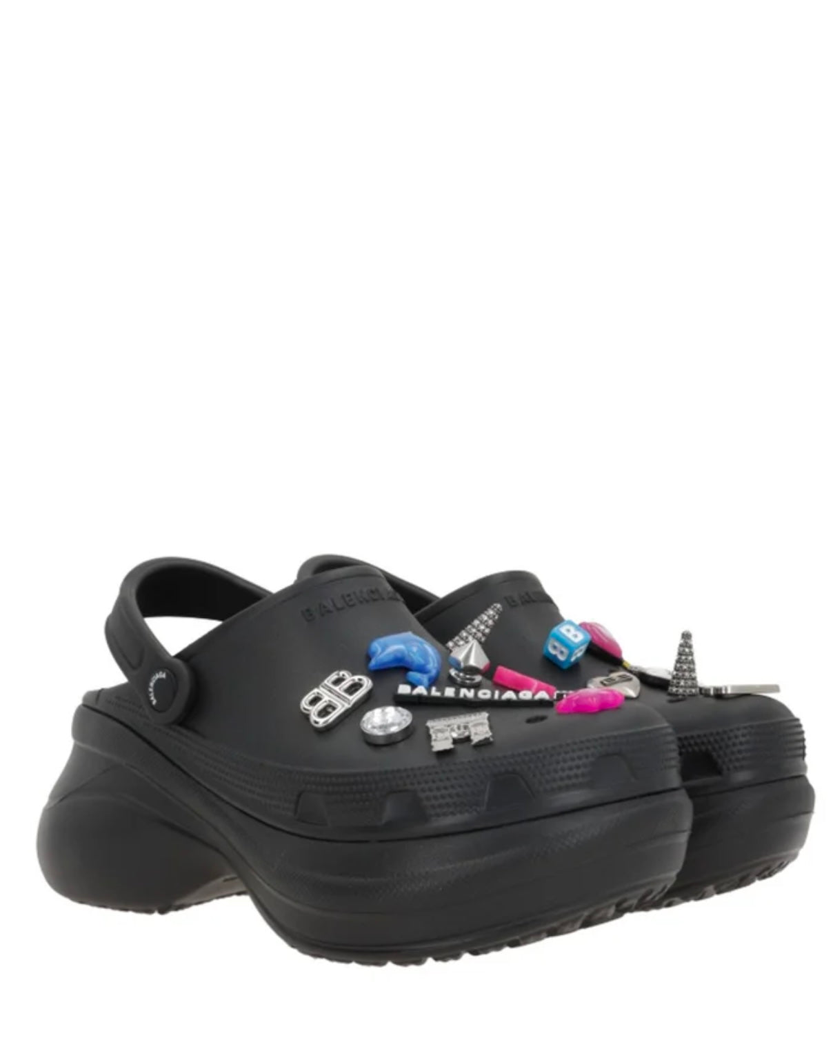 BALENCIAGA jibbtz crocs mules