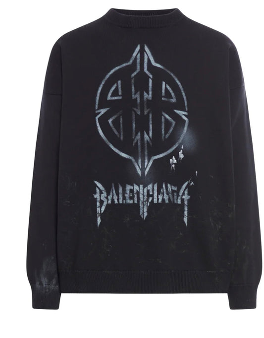 BALENCIAGA bb logo crewnck sweashirt